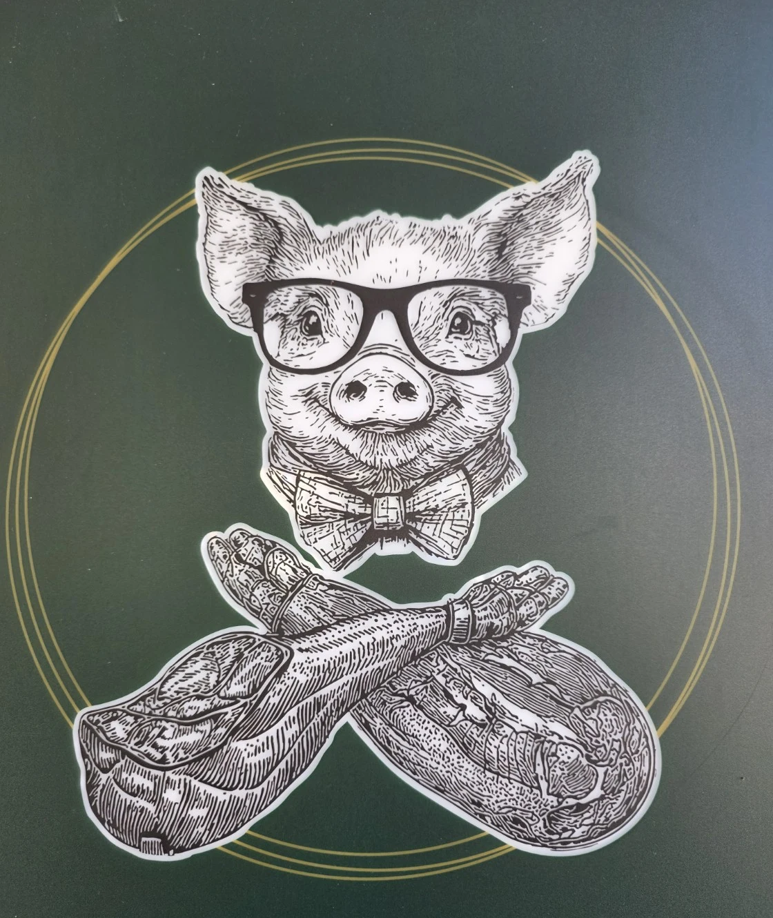 Emblema del cerdito de Sin prisa, pero sin pausa